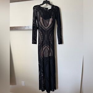 Black floor length dress